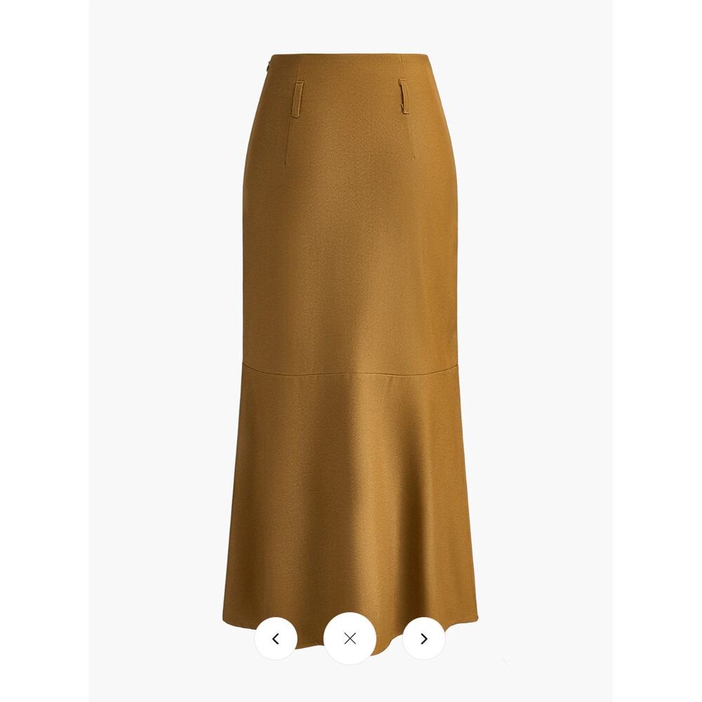 Commense Minimalist Plain Maxi Skirt Without Belt Sz M - Picture 6 of 7